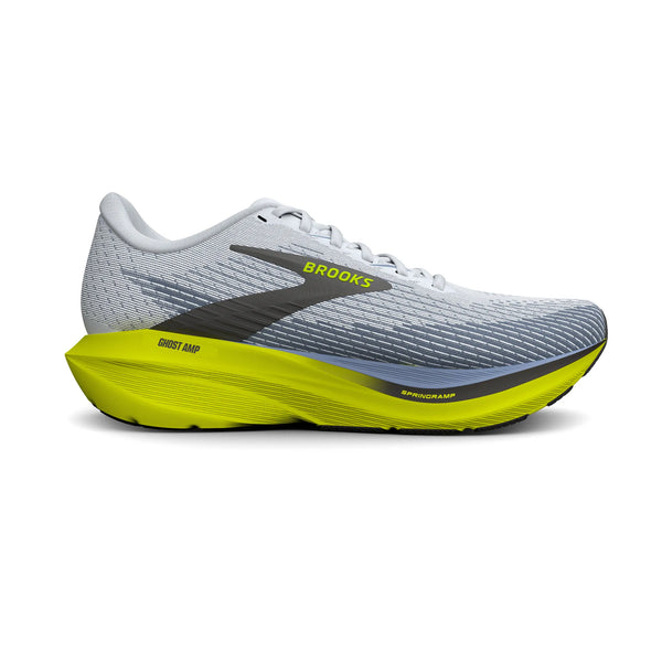Brooks Men's Ghost Amp in WHT/BLU/NIG