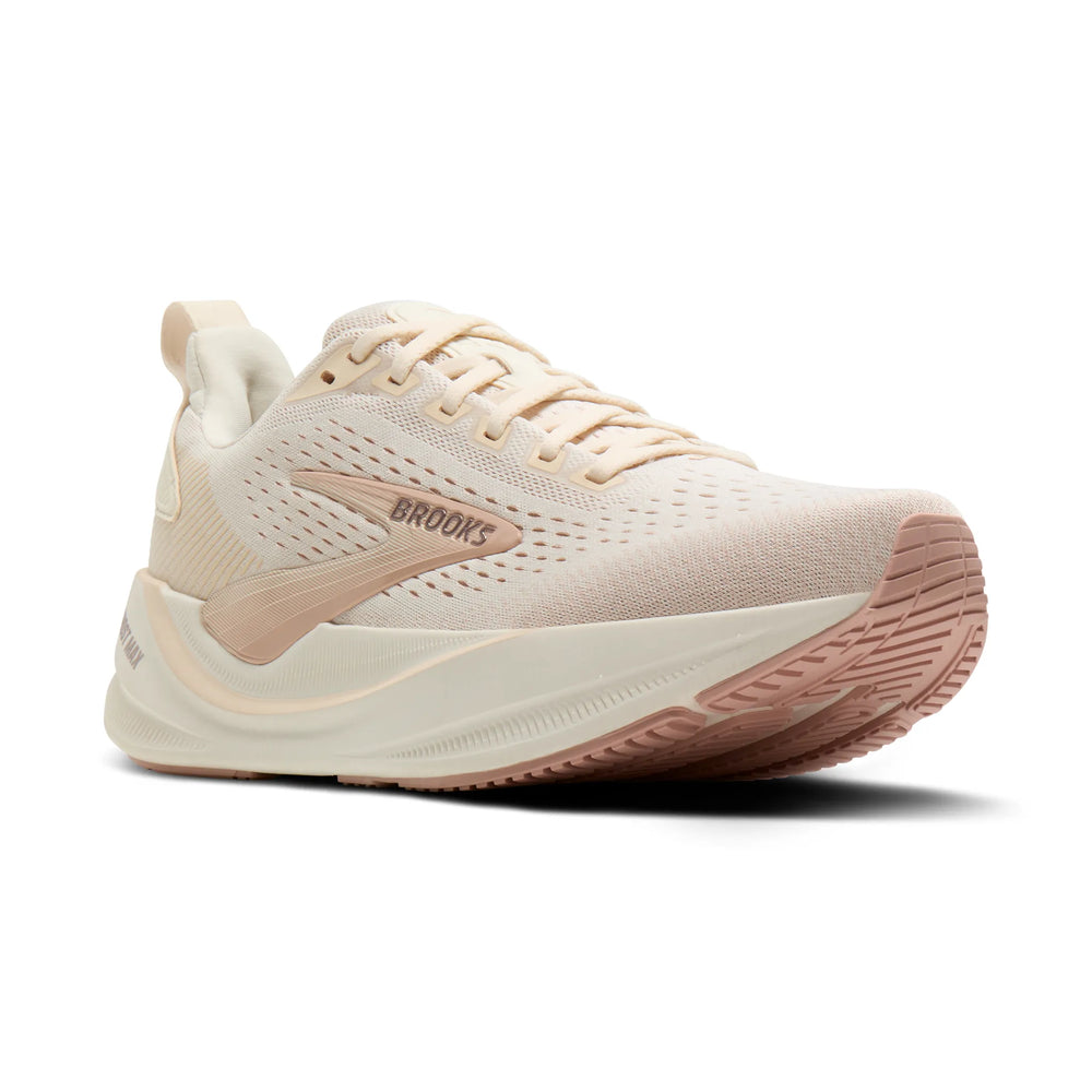 Brooks Women's Ghost Max 4 in Arctic Wolf/Rose/Coconut