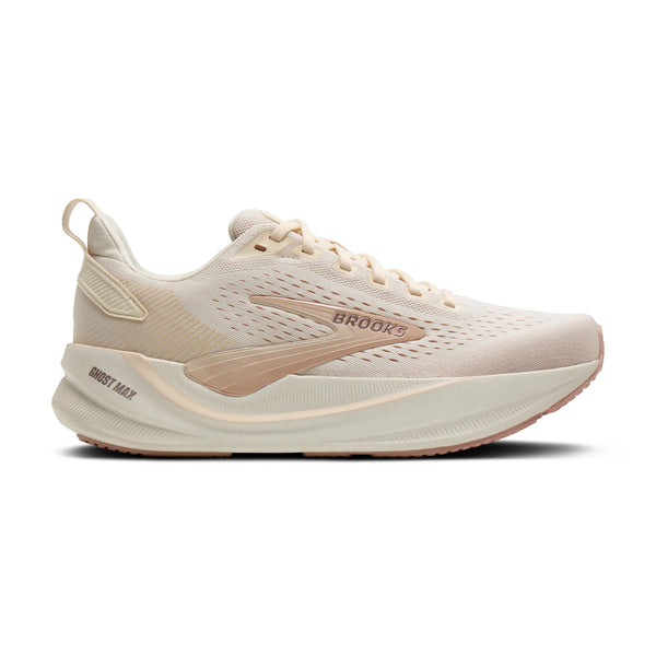 Brooks Women's Ghost Max 4 in Arctic Wolf/Rose/Coconut